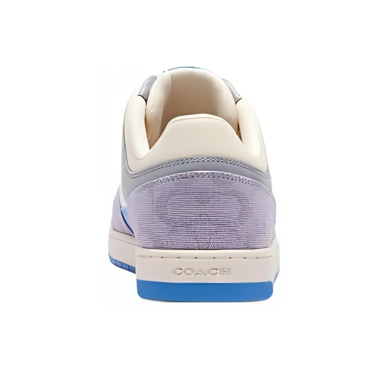 COACH C201 Low Top Skateboard Shoes Women's Gray-3