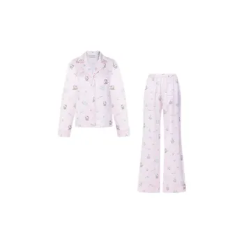 SILKY MIRACLE x Hello Kitty Pajama Set Women's Pink