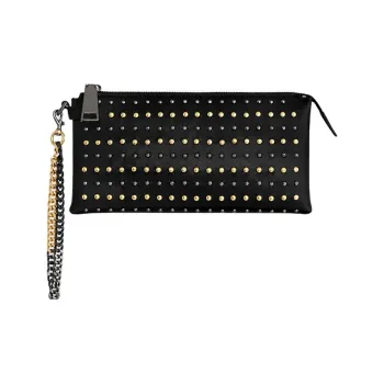 REBECCA MINKOFF Leather Clutch Women's Black