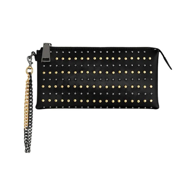 REBECCA MINKOFF Leather Clutch Women's Black-0