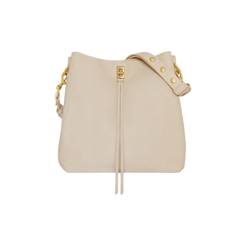 REBECCA MINKOFF Genuine Leather Shoulder Bag Crossbody Bag Women's Ecru-0