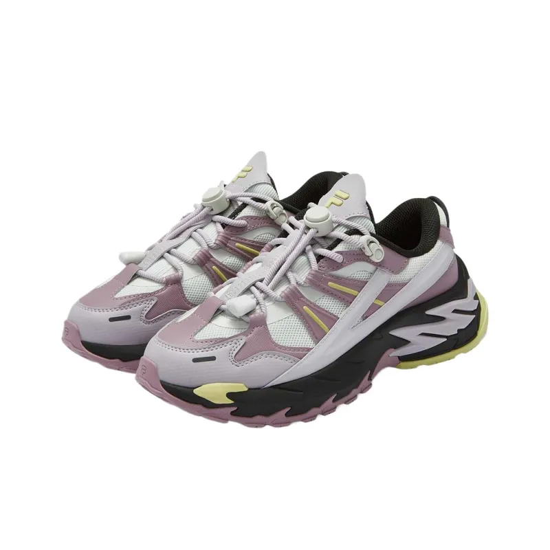 FILA FUSION Slip Resistant Low Top Casual Shoes Women's Lilac Gray Purple-2