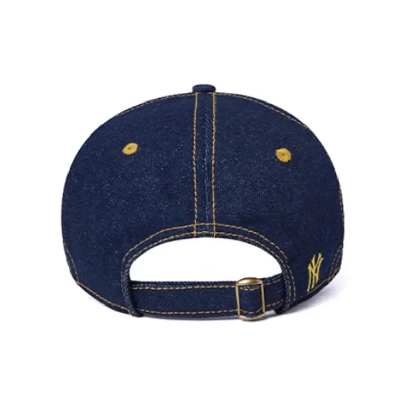 New Era Leather Baseball Caps Unisex Blue/Brown-2