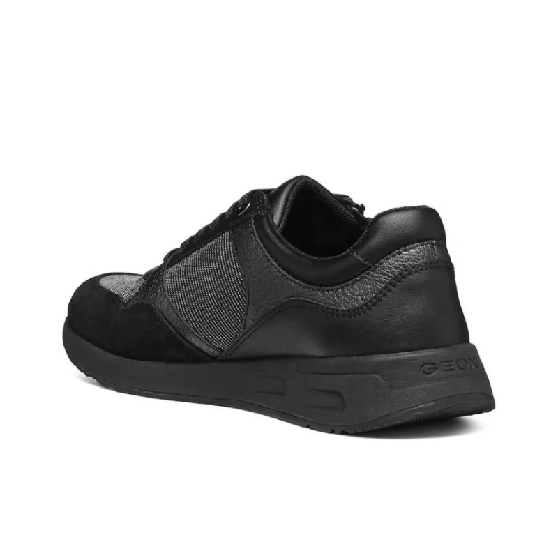 GEOX Low Top Casual Shoes Women's Black-3