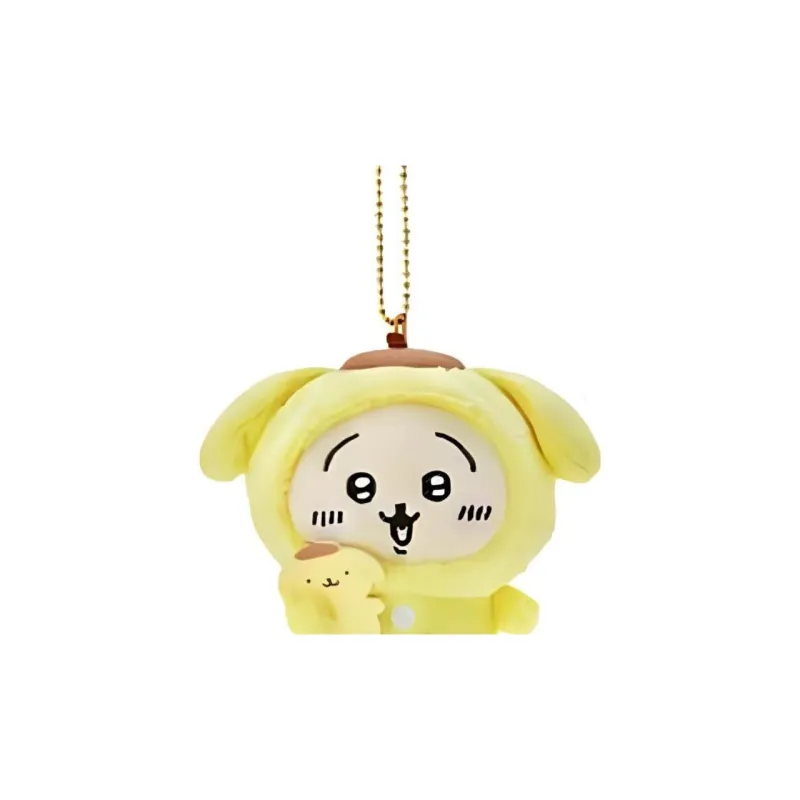 Chiikawa x Sanrio Usagi Dolls Plush Pendant 11cm High-2