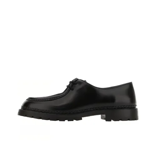 SAINT LAURENT Almond Toe Lace Up Shoes