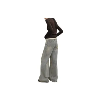 Orange Desire Jeans Women's Vintage Light Grey Blue