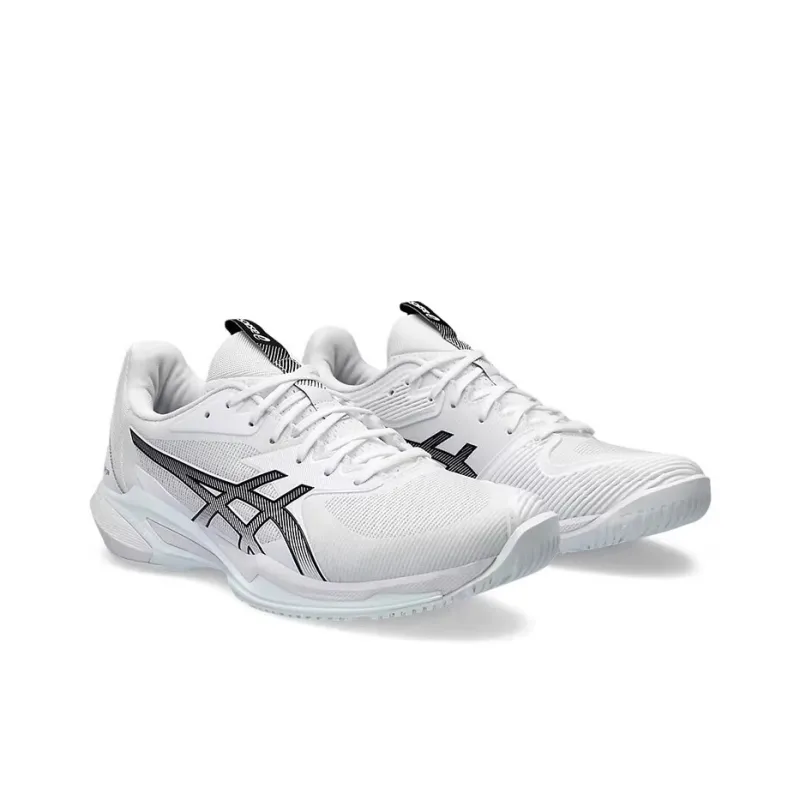 Asics Solution Speed FF 3 Slip Resistant Low Top Tennis Shoes Men White Black-1