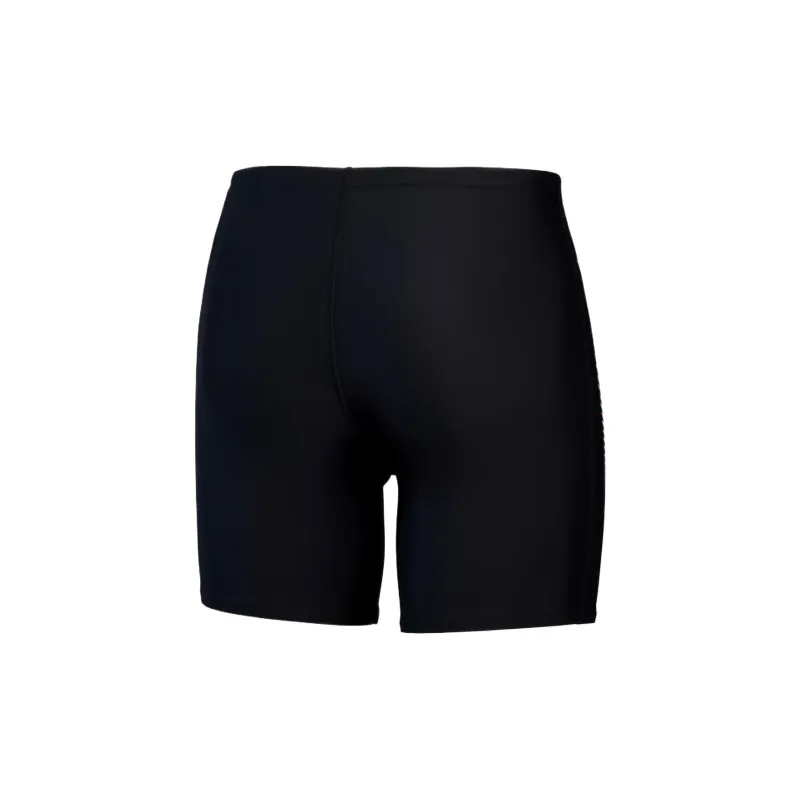 Speedo Duo Logo Print Jammer Swimming Shorts Men's Black-1