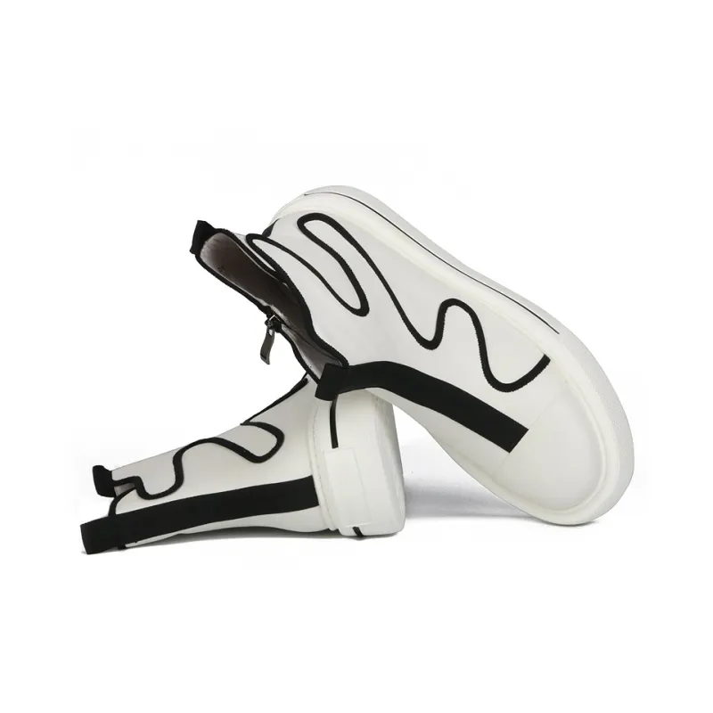 Thai Points Wear-Resistant Breathable Height Increasing High-Top Skateboard Shoes Men-7