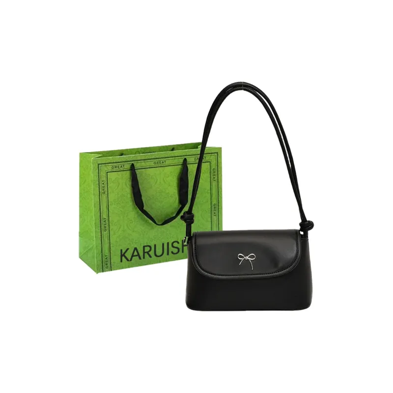 KARUISHA PU Shoulder Bag Women's White/Silver/Brown/Black/Pink-12