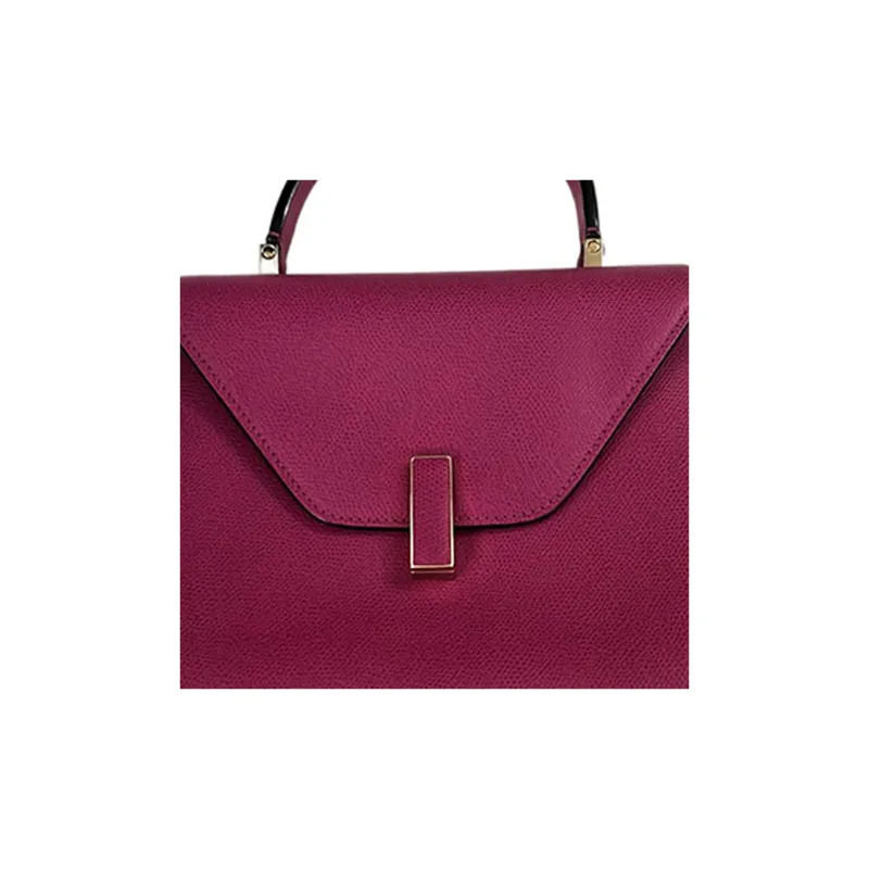 Valextra Iside Calfskin Shoulder Bag Crossbody Bag Handbag Medium Size Women's Fuchsia-2