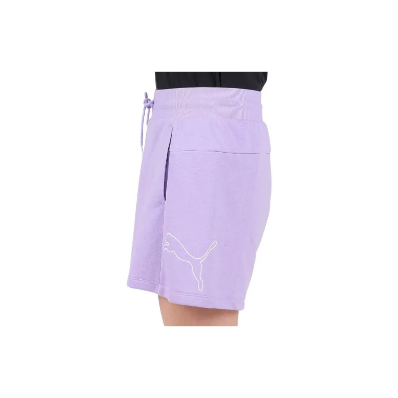 PUMA Casual Shorts Women's Light Purple-3