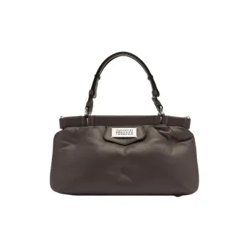 Maison Margiela Sheepskin One Shoulder Handbags Small Size Women's Gray