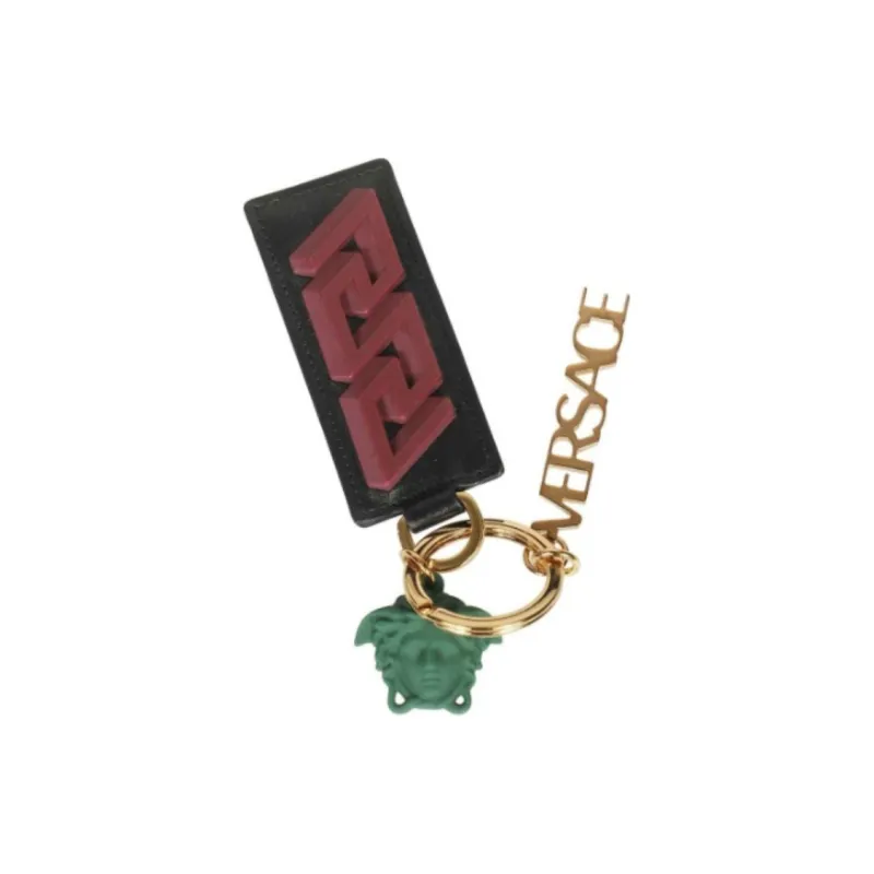 VERSACE Leather Keychains Men Multicolor-0