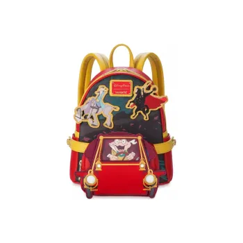 Disney Polyurethane One Shoulder Crossbody Fanny Pack Backpack Mini Women's Red Yellow