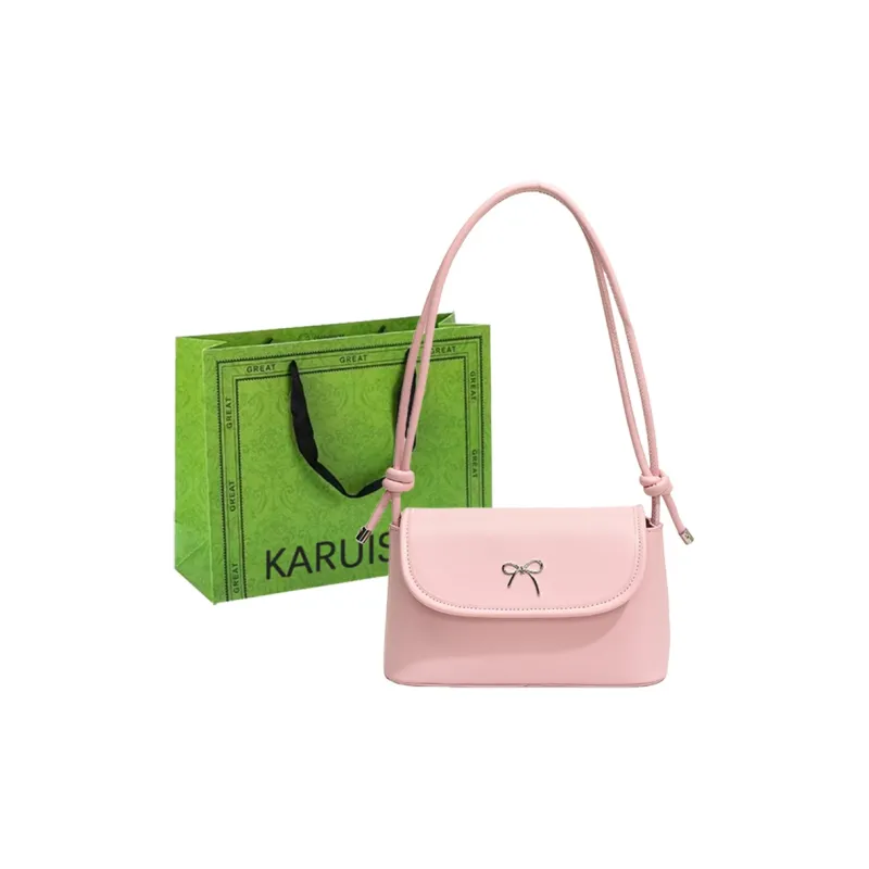 KARUISHA PU Shoulder Bag Women's White/Silver/Brown/Black/Pink-16
