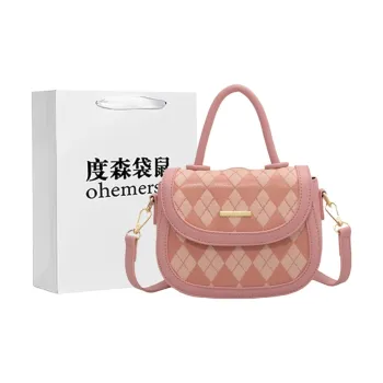 Dusen Kangaroo PU Crossbody Handbag Regular Women's Multicolor