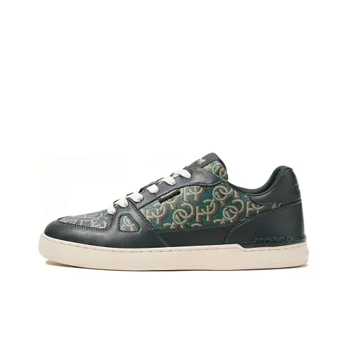 COACH Clip Low-Top Skateboard Shoes Men's Green