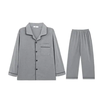 Qiao Ni Tong Pajama Set Unisex Elegant Gray