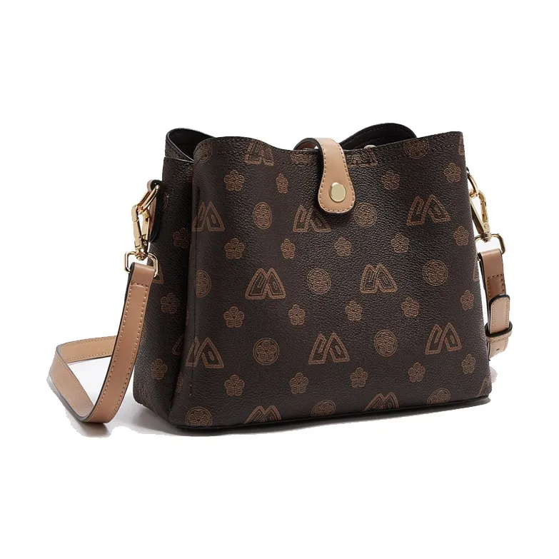 Old Man's Head PVC Small Shoulder Bag Regular Women's Coffee-3