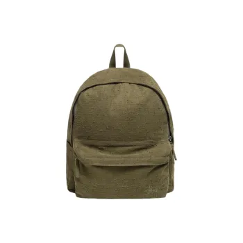 Stussy Cotton Canvas Backpack Unisex Olive