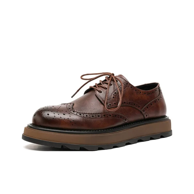 Chi Wolf Men's Casual Shoes Men Low Top Black/Brown-7