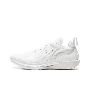 LiNing JB2 Cushioned Anti Slip Wear Resistant Breathable Lightweight Low Top Basketball Shoes Unisex White