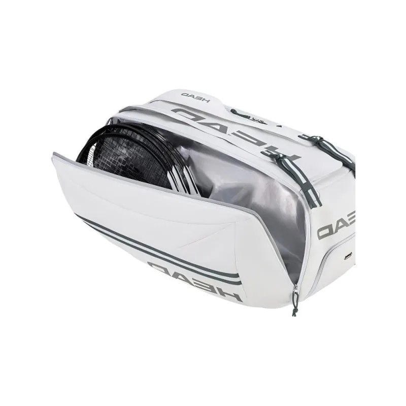 HEAD PU Gym Bag Unisex White Gray-2