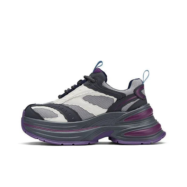 ZSBELLA Cushioned Slip-Resistant Height Increasing Low-Top Chunky Sneakers Women's-5
