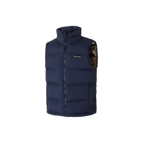 Columbia Vests Men Navy Blue