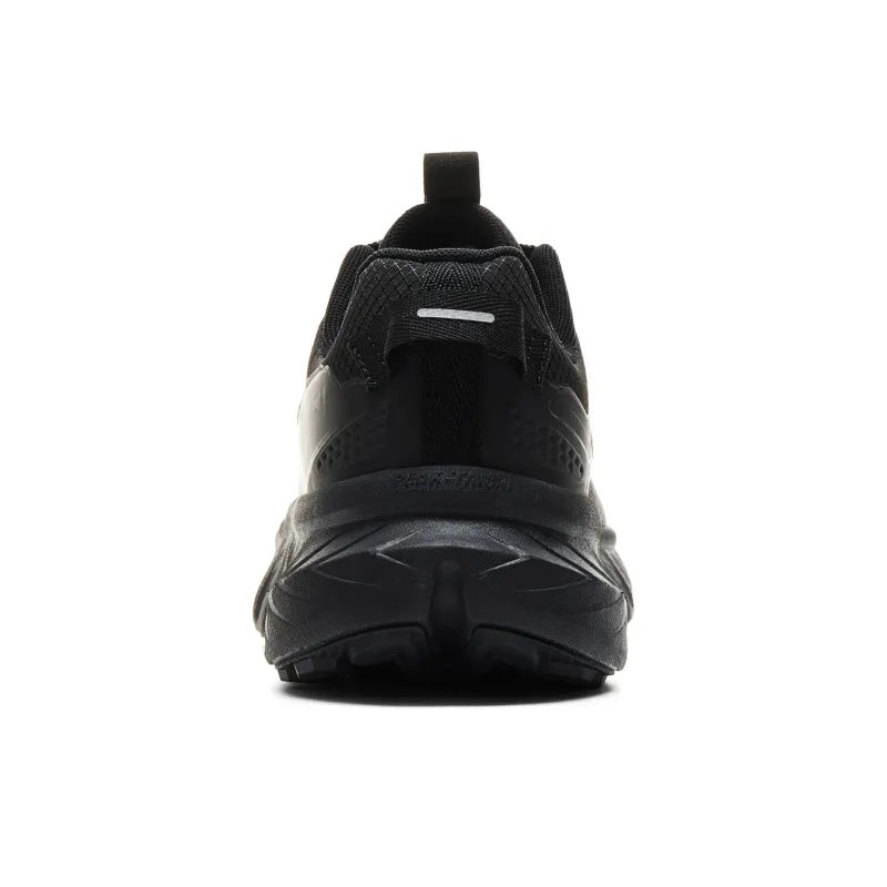 PEAK Cushioning Slip Resistant Abrasion Resistant Rebound Low Top Running Shoes Men Black-4