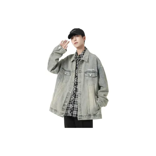 HUANQIU Denim Jackets Unisex