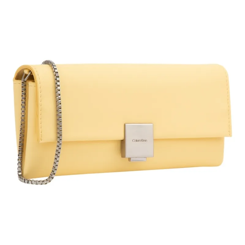 CALVIN KLEIN Synthetic Material Shoulder Bag Women's Light Dense Yellow-1