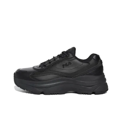 FILA Abrasion Resistant Slip Resistant Low Top Casual Shoes Unisex Black