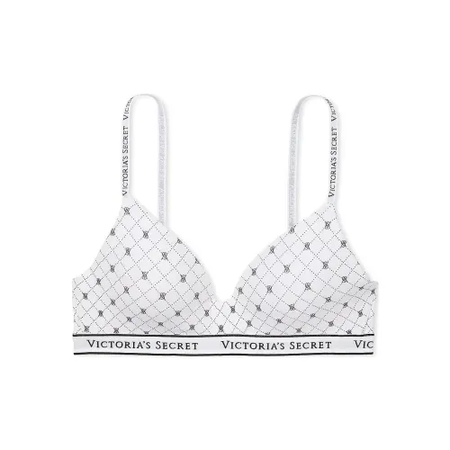 Victoria's Secret The T-shirt Lightly Lined Wireless Bra /Print Bra Women's White