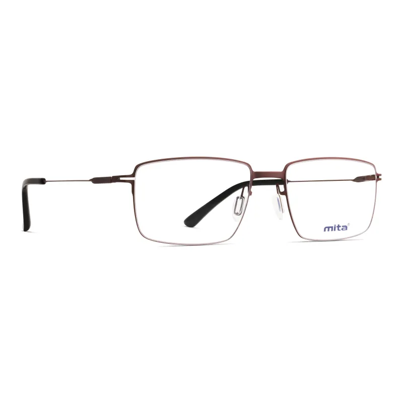 Mita Stainless Steel Square Eyeglass Frames Men-4
