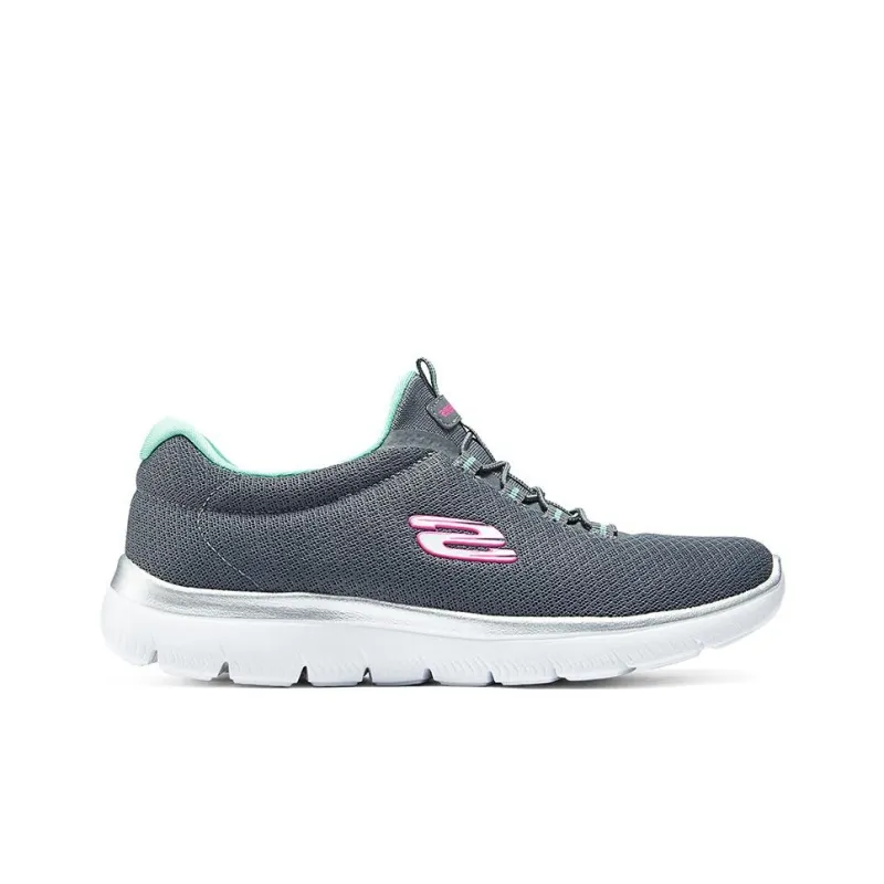 Skechers Summits Abrasion Resistant Breathable Low Top Casual Shoes Women's Gray-1