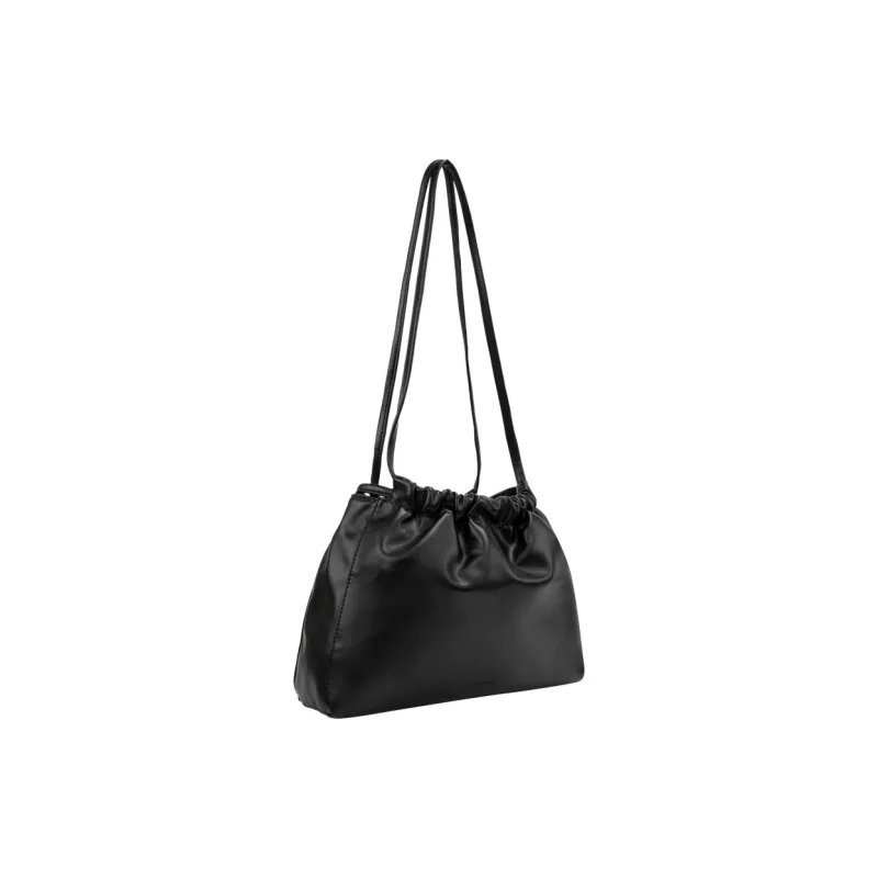 CALVIN KLEIN Synthetic Leather Shoulder Bag Medium Size Women's Space Black-1