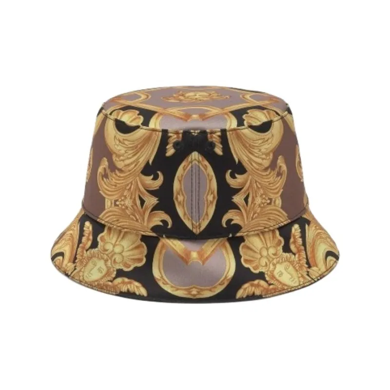 VERSACE Polyester Bucket Hats Men Yellow/Black-2