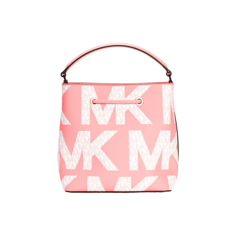 MICHAEL KORS Artificial Leather Handbag One Shoulder Crossbody Bucket Bag Women's Rose Pink-3