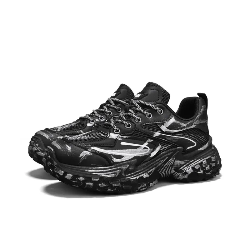 M.M Party Anti Slip Wear Resistant Low Top Chunky Sneakers Men-3