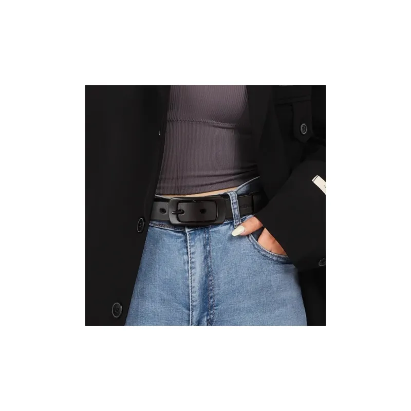MEXICAN Cow Split Leather Leather Belts Women's Width 2.3cm-1