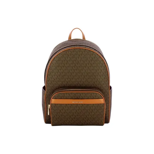 MICHAEL KORS PVC Polyvinyl Chloride Polyurethane backpack ermanno Women's Dark Brown & Acorn Brown