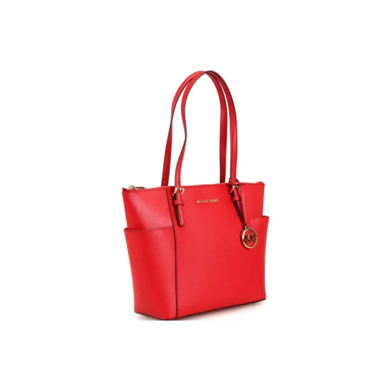 MICHAEL KORS Calfskin Tote Bag Shopping Bag Shoulder Bag Handbag Women's Bright Red-1