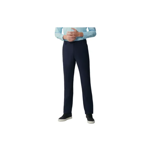 JODOLL Casual Pants Men Navy Blue