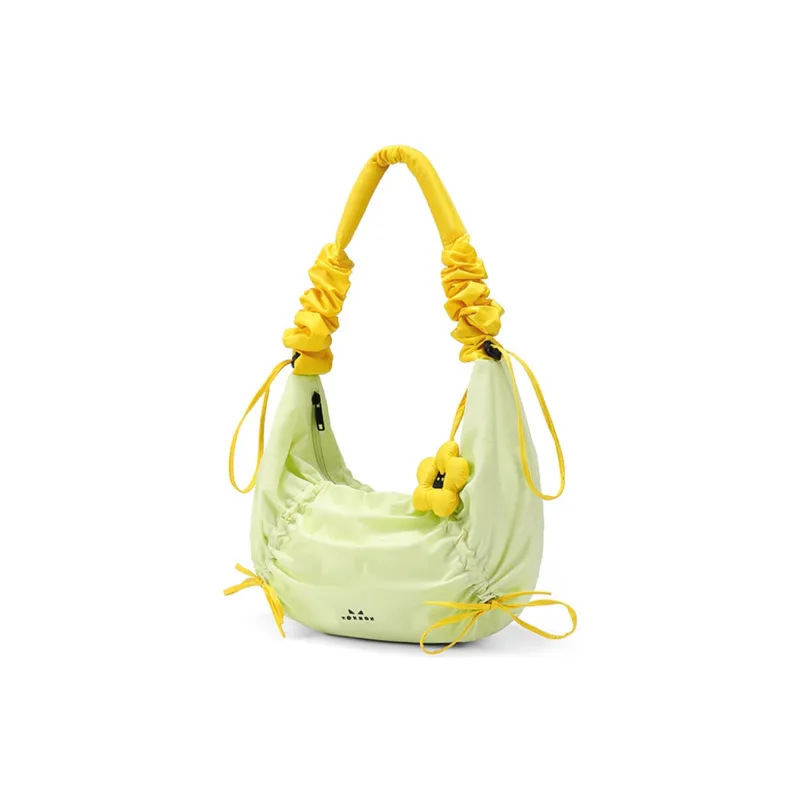 NOXXON Nylon Shoulder Bag Regular Women's White & Avocado Green/Verdant Green & Sunshine Yellow-0