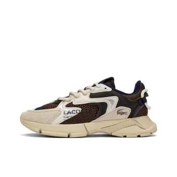 LACOSTE Breathable Slip Resistant Low Top Chunky Sneakers Women's Brown/Light Brown
