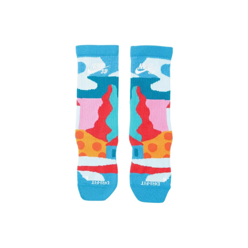 Nike Sb X Parra France Federation Kit Socks Neptune Blue/White-2