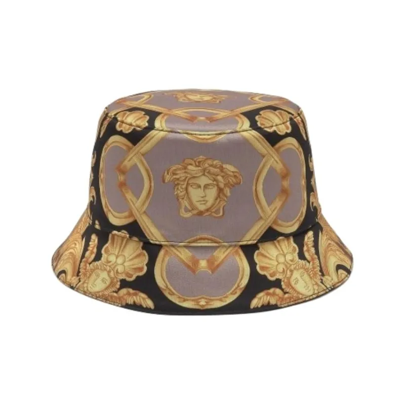 VERSACE Polyester Bucket Hats Men Yellow/Black-0